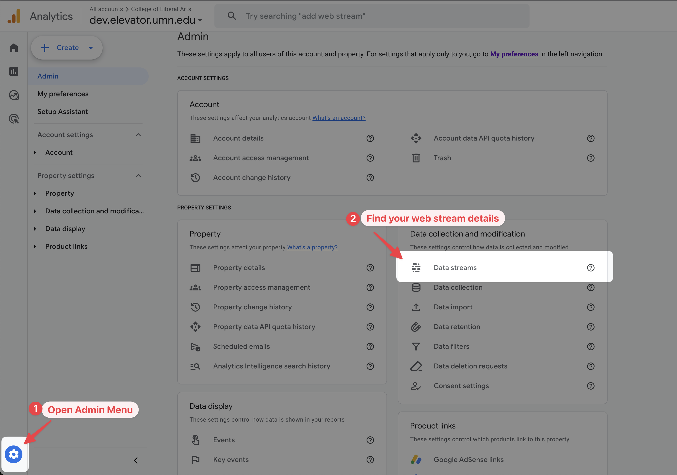 Getting your Data Stream